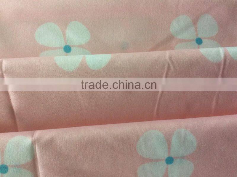 75D*150D 100%polyester printed fabric for home textile and beddings