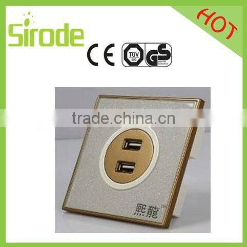 High Quality Modern Germany Type Socket + USB Port
