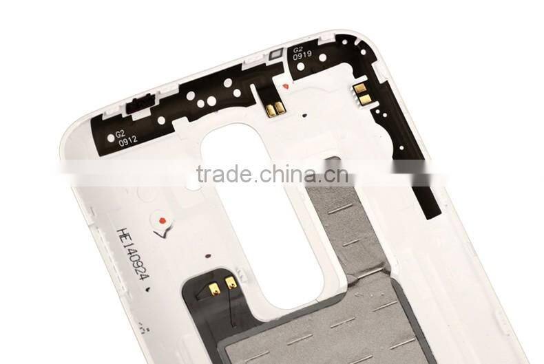 Original New Rear Back Lid Door Battery Cover Housing With NFC Antenna For LG G2 D802 Free Spipping