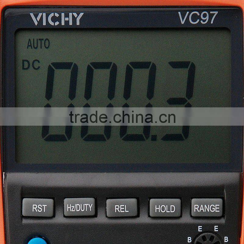 VC97 Tester Thermometer Resistance AC DC Ohm Hz C 4000Count Voltmeter Multimeter