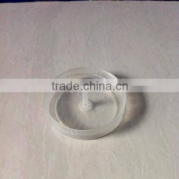 white plastic caps with vent for tissue culture container