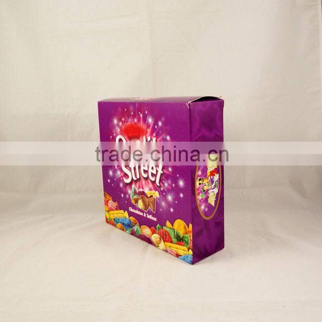 Customized paper box for packing chocolates