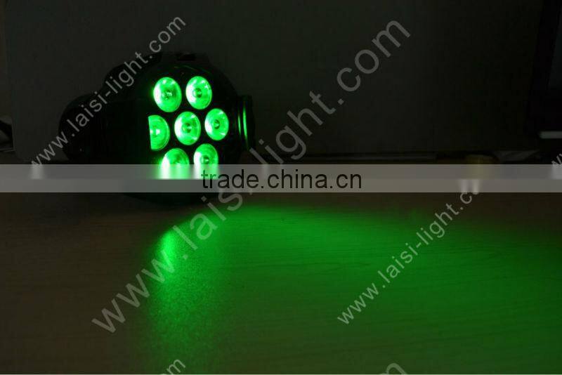 LED Par 7X9W RGBW+UV 4in1 stage par can