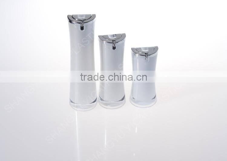 Plastics Airless Emulsion Bottle Acrylic Pressure Cosmetic Jar