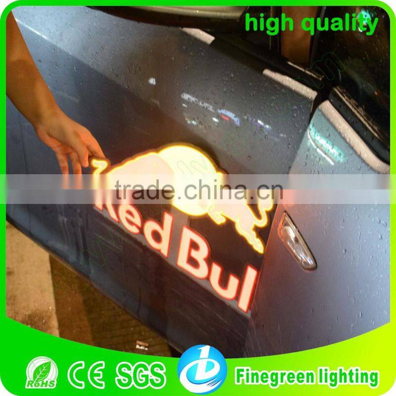waterproof sound activated el car sticker, el car body sheet,