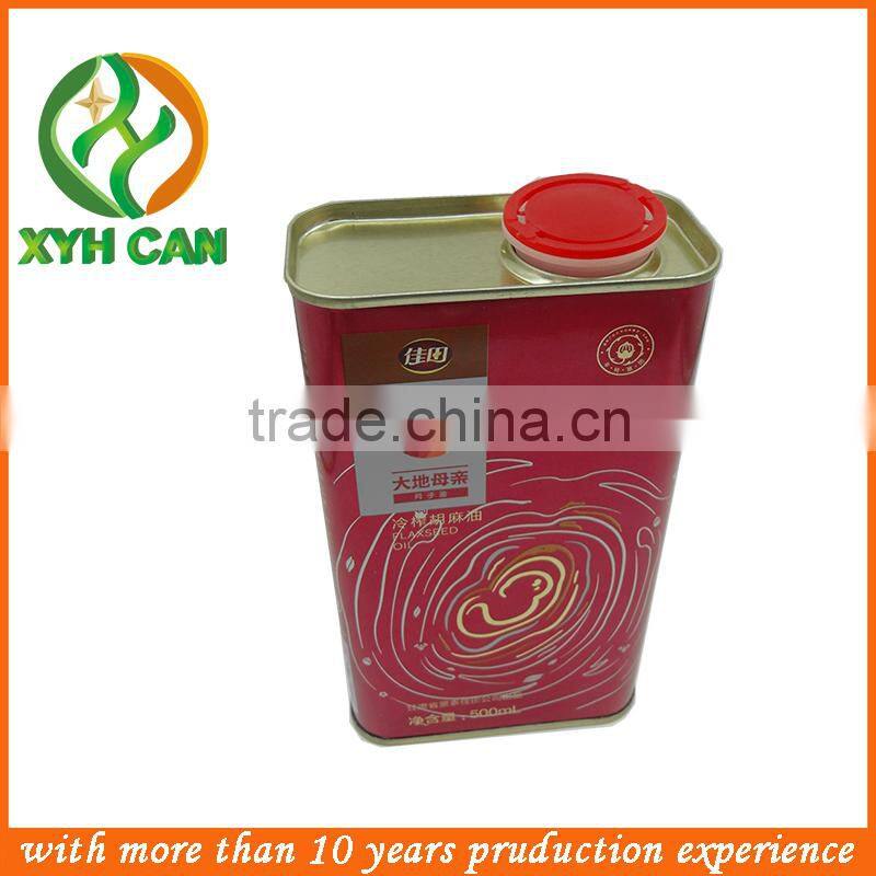 Easy Open End Metal Tin Can for canned oil