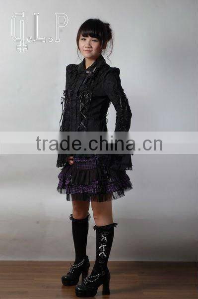 Cotton White Lace Short sleeve Cotton Lolita Blouse 81053