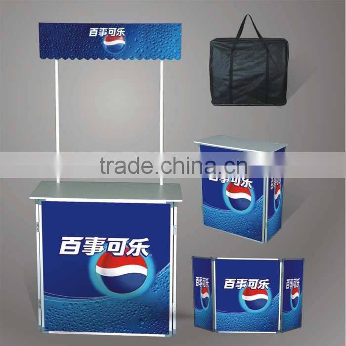 fashion and hot sales advertisement floding promotion table