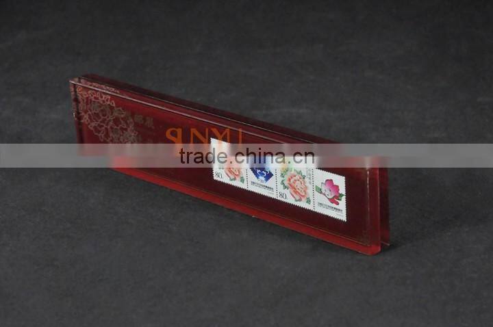 Acrylic Block Back Sticker Stamp Collection Souvenir