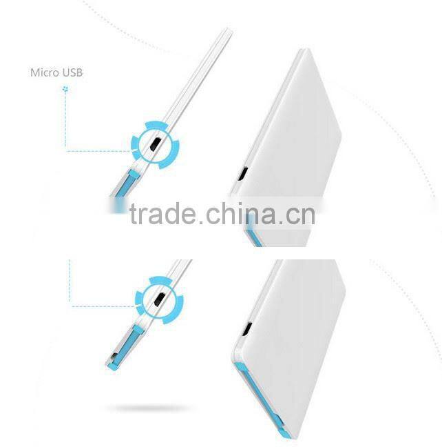 promotional gift customize logo power bank credit card custom