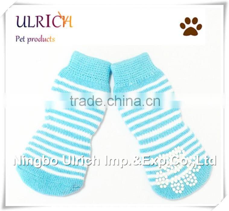 S8 new design cotton checks knitted dog socks