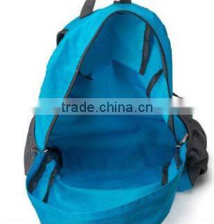 2016 new design polyester lightweight foldable backpack