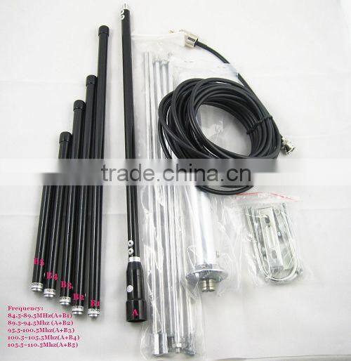 Fmuser 30W 1U Professional FM Exciter Broadcast Transmitter wireless Receiver fm radio low price portable and 1/4 wave GP antenn