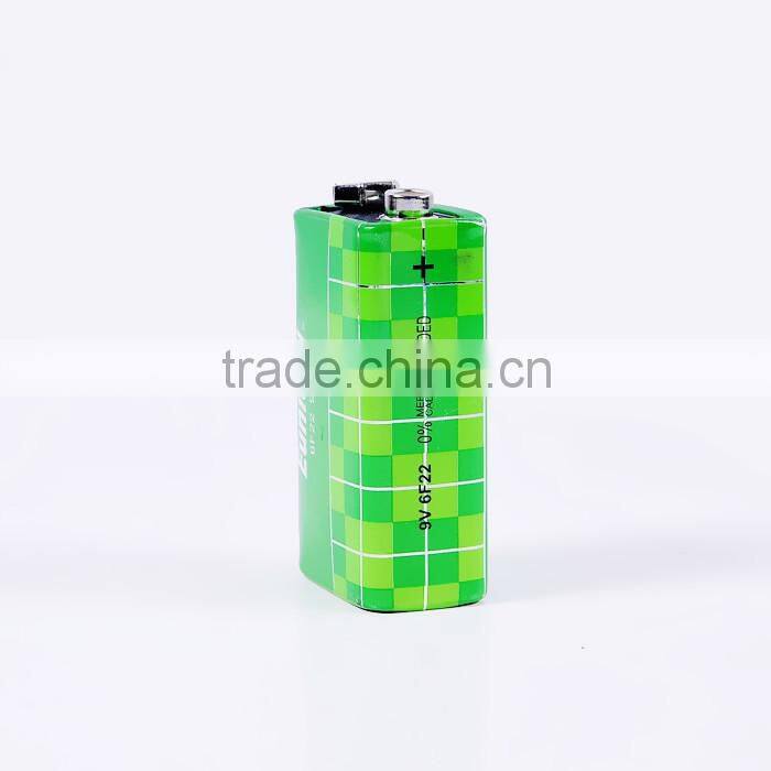 Heavy duty 6F22 9v battery 006P