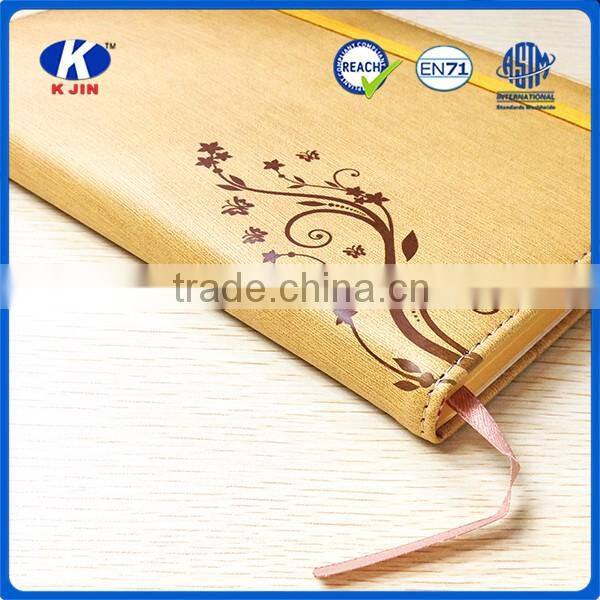 Hot selling high grade A5 PU leather executive notebook for presents
