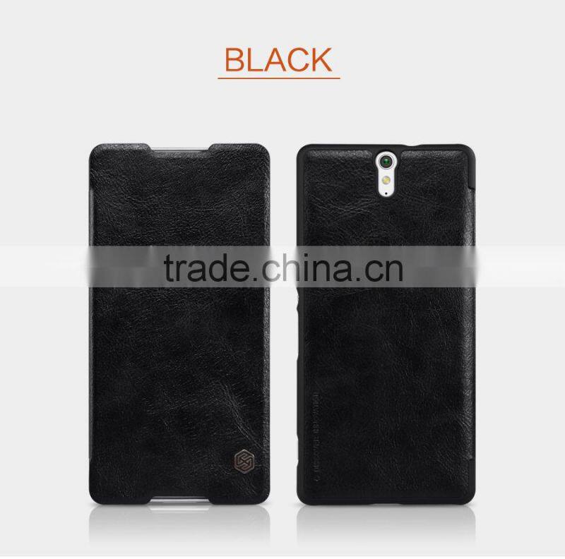 New arrvial Leather flip case for Sony C5 ultra