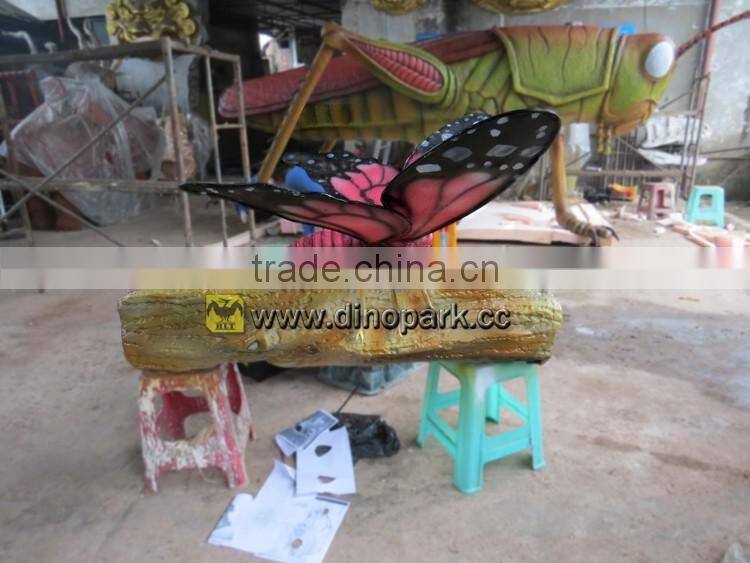 HLT moving butterflies and giant realistic insects model