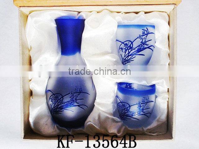 2014 New Special 3D-Carved Square Flower Glass Vase