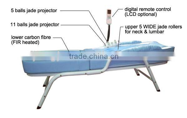 solid wooden MP3 Music massage bed hand carving