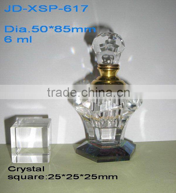colorful painting crystal crafts body perfume bottle