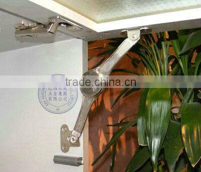 chrome plated lid stay hinge in cabinet support