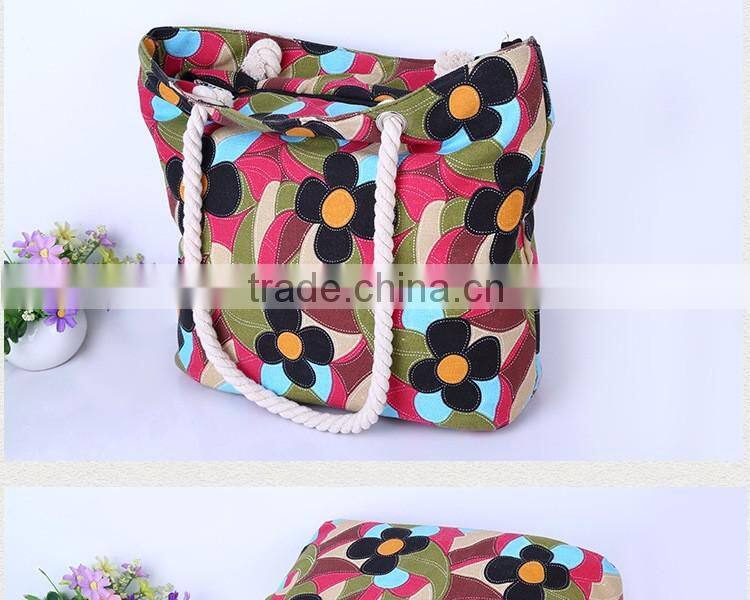 Newest wholesale chevron jute tote bag beach bags canada