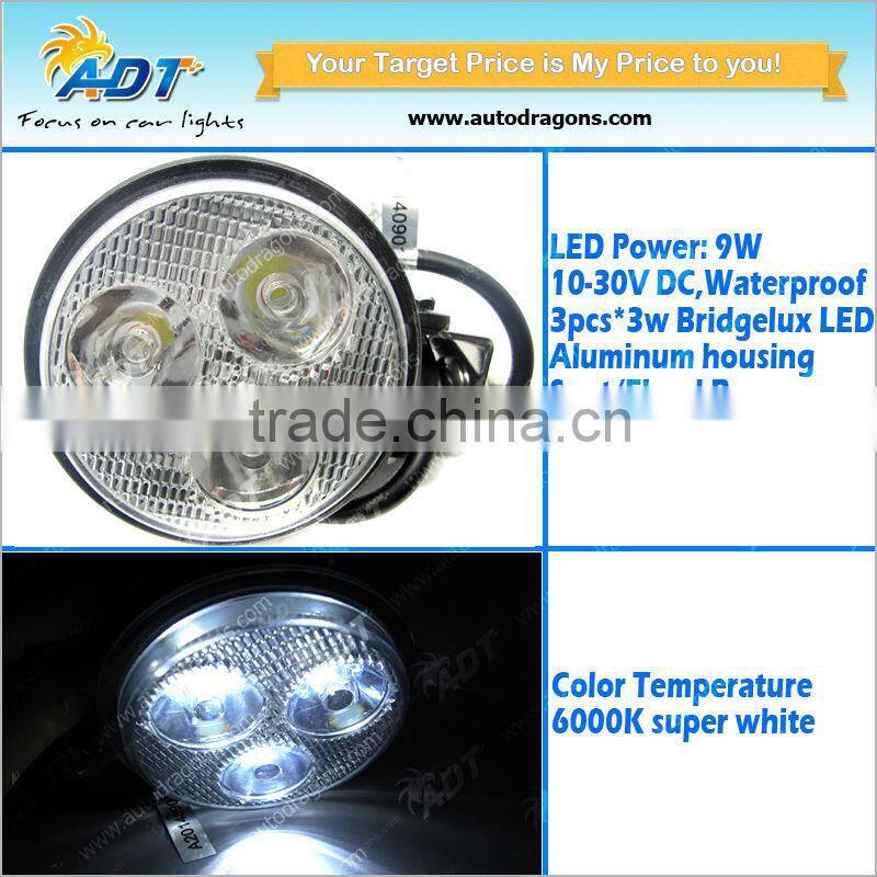 9W LED WORK LIGHT SPOT JEEP OFF-ROADs DRIVING LAMP UTE Alloy Round 12V 24V