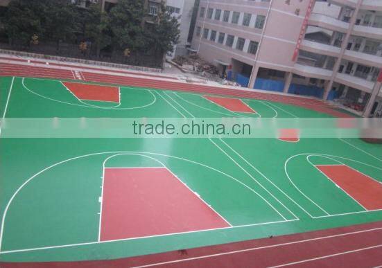 silicon PU basketball court flooring cost for sale