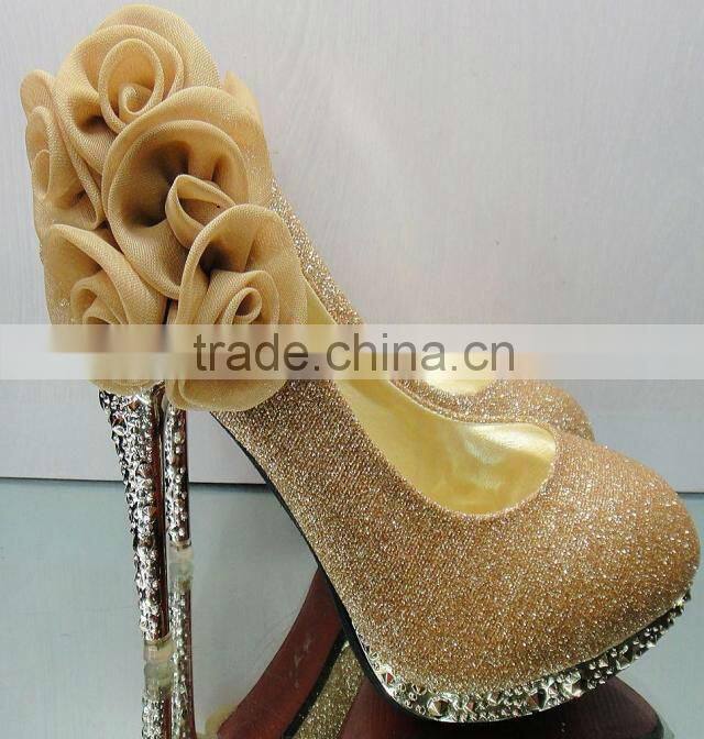 New Arriva Flowers Red Bridal Wedding Shoes(WS-5006)