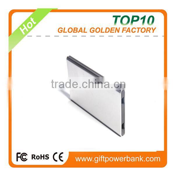 2000mAh External Battery Charger super slim Power Bank for Tablets