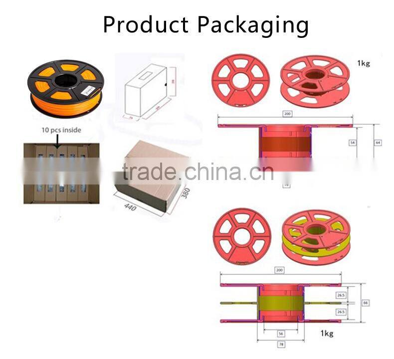 RoHS certificate double color 3D priner filament ABS for 3D printing pen