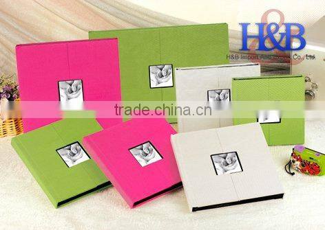 Popular colorful leather wedding album 10x10 photo album