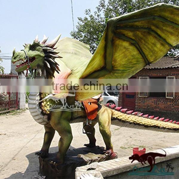 Animatronic dinosaur park dragon statues western dragon for theme park