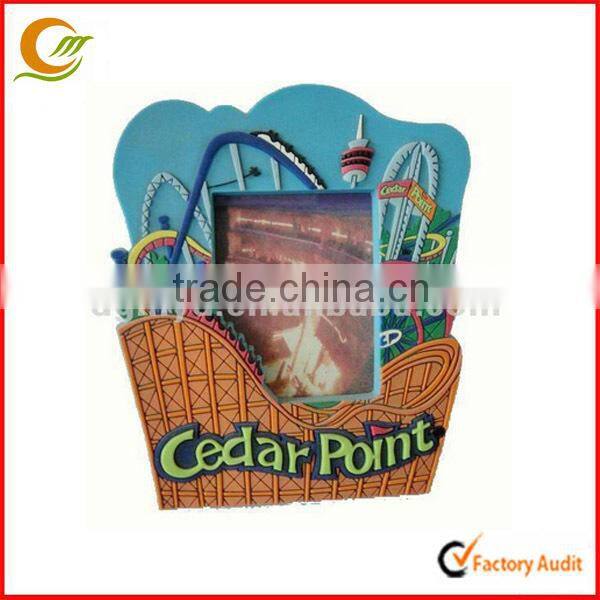 Mini photo frames Heart shaped PVC picture frame with keychain