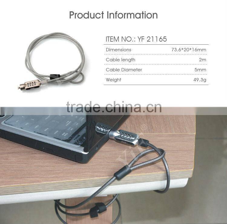 Laptop Cable Lock,Combinational Lock,Computer Lock,Kengsinton Lock From YiFeng