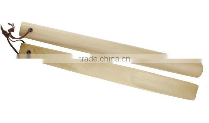 Long wooden shoe horn