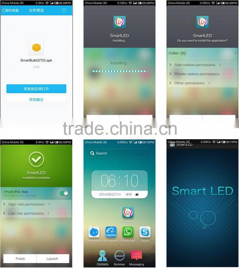 Smart APP Speaker E27 Base for China LED Lighting Christmas Tree