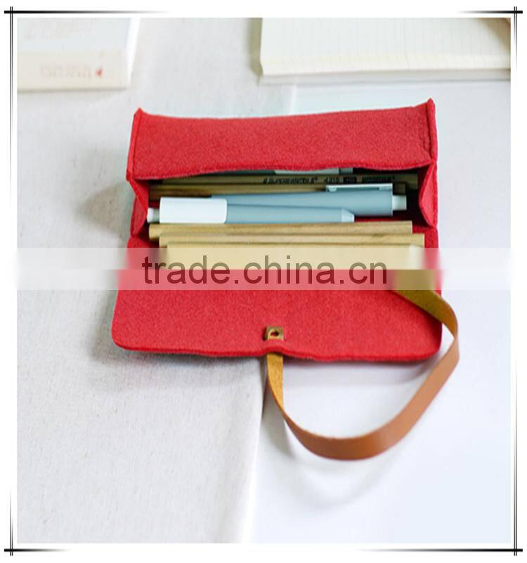 Hot Product Branded Best Quality Universal Felt Purple Pencil Case