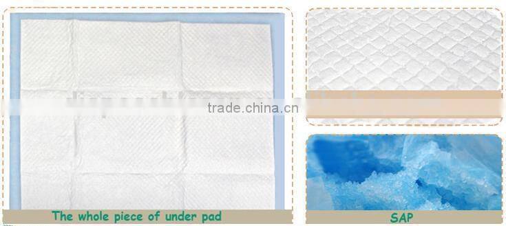 Disposable underpad for adult people in hospital
