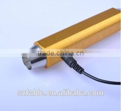 Mini Jade Testing Flashlight, gem torch with Yellow & White light with Rechargeable Battery
