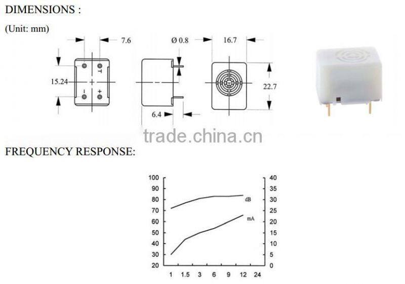 FB-06-4TP 6v miniature SMD buzzer, piezoelectric buzzer (FBELE)