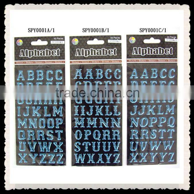 Hot sale hign quality metal sponge puffy sticker