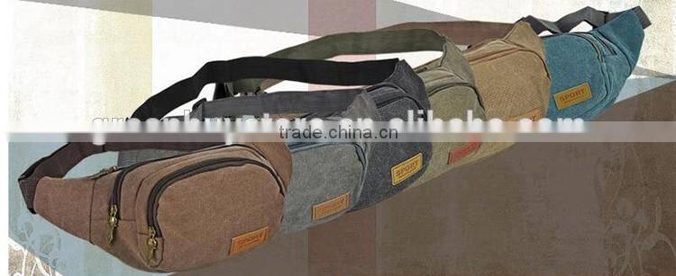 2016 New Fashion 6 Color Men Vintage Canvas Waist One Strap Durable Belt Bag Hiking Pack Chest Sports Duffel Bag