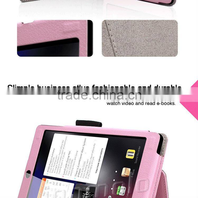 Flip leather tablet case leather tablet case for nextbook 7.85