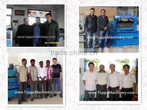 Aluminum Metal Roof Ridge Cap Roll Forming Machine