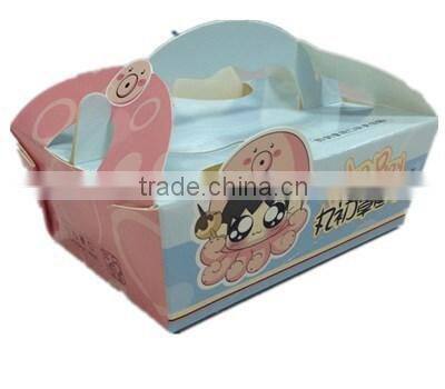 Recyclable paper printing dessert boxes/Sandwiches boxes package for bakery