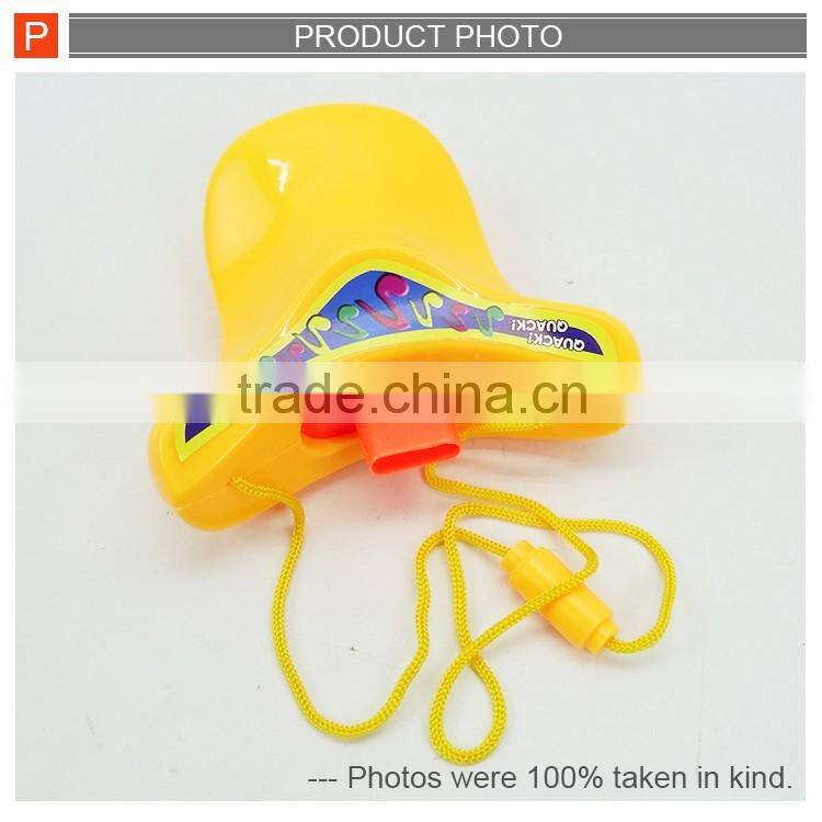 Promotional toy plastic duck voice whistle toy sound like duck