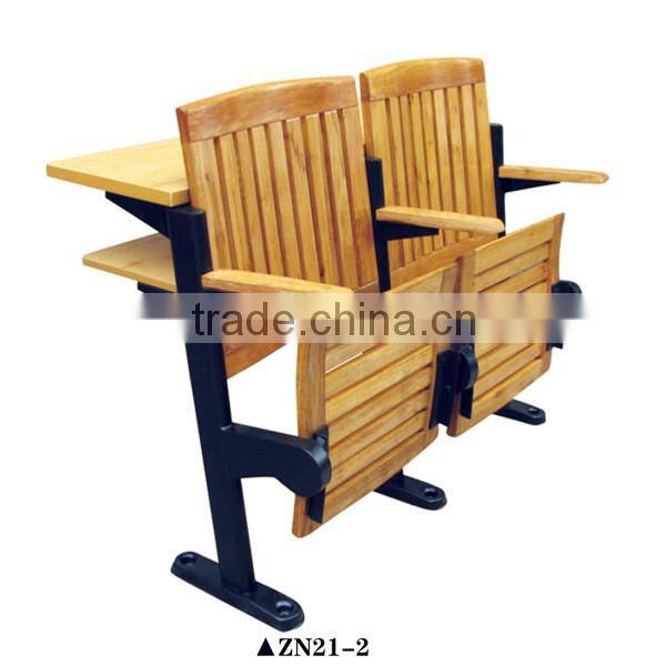 Top quality classroom furniture Folding chair Wood table and chair on sale ZN21-5