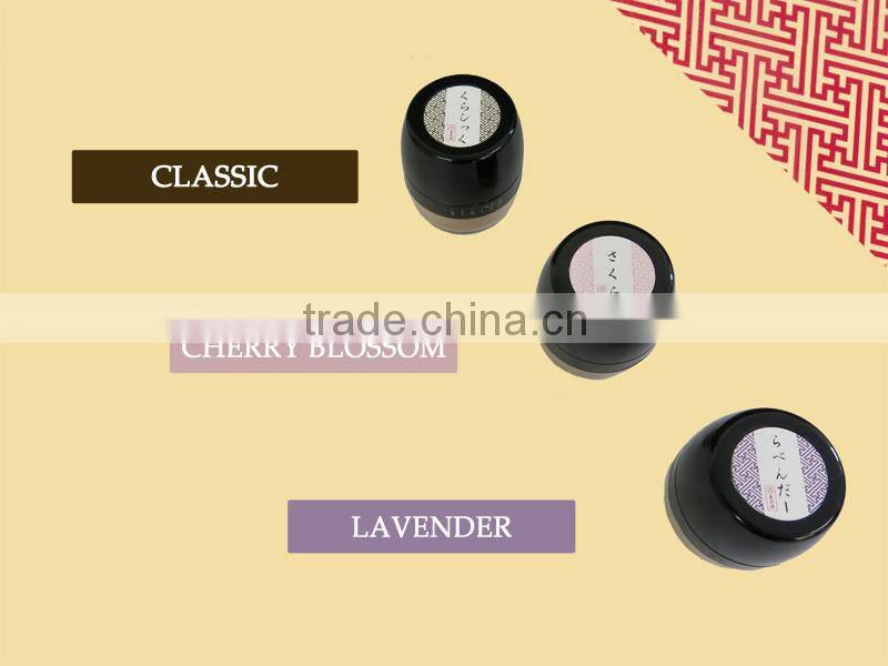Japanese powder incense (easy to use, pocket size), classic, lavender, cherry blossom (sakura)