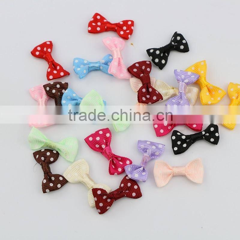Wholesale fancy handmade gift bows package bows polka dots grosgrain ribbon bow